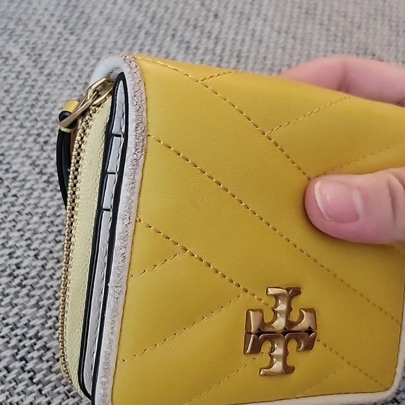 Tory Burch Yellow Quilted Wallet - Picture 6 of 7